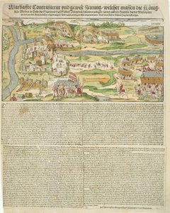 Vue du Siège de Polotsk par Étienne Bathory (1533-86) en 1579 - Georg the elder Mack